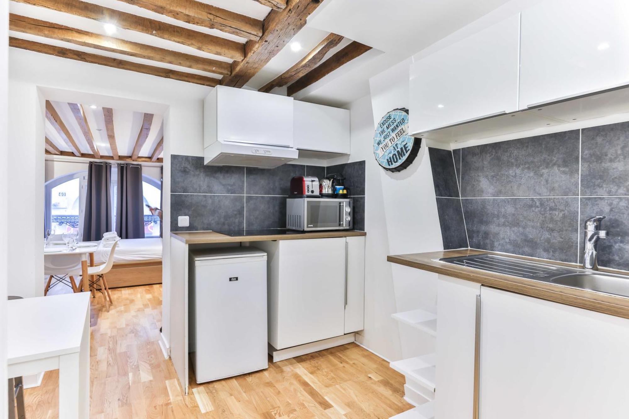 Ferienwohnung Dazzling Studio Caire Paris Exterior foto