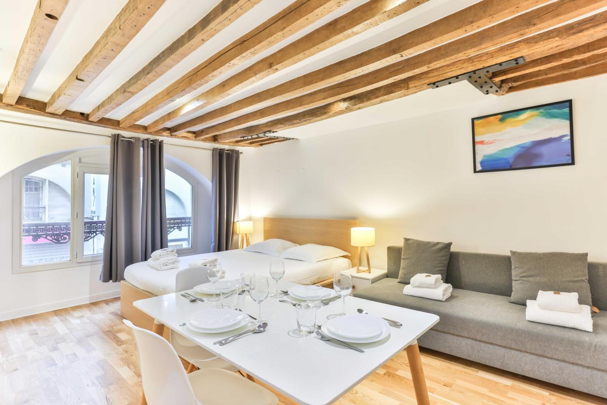 Ferienwohnung Dazzling Studio Caire Paris Exterior foto