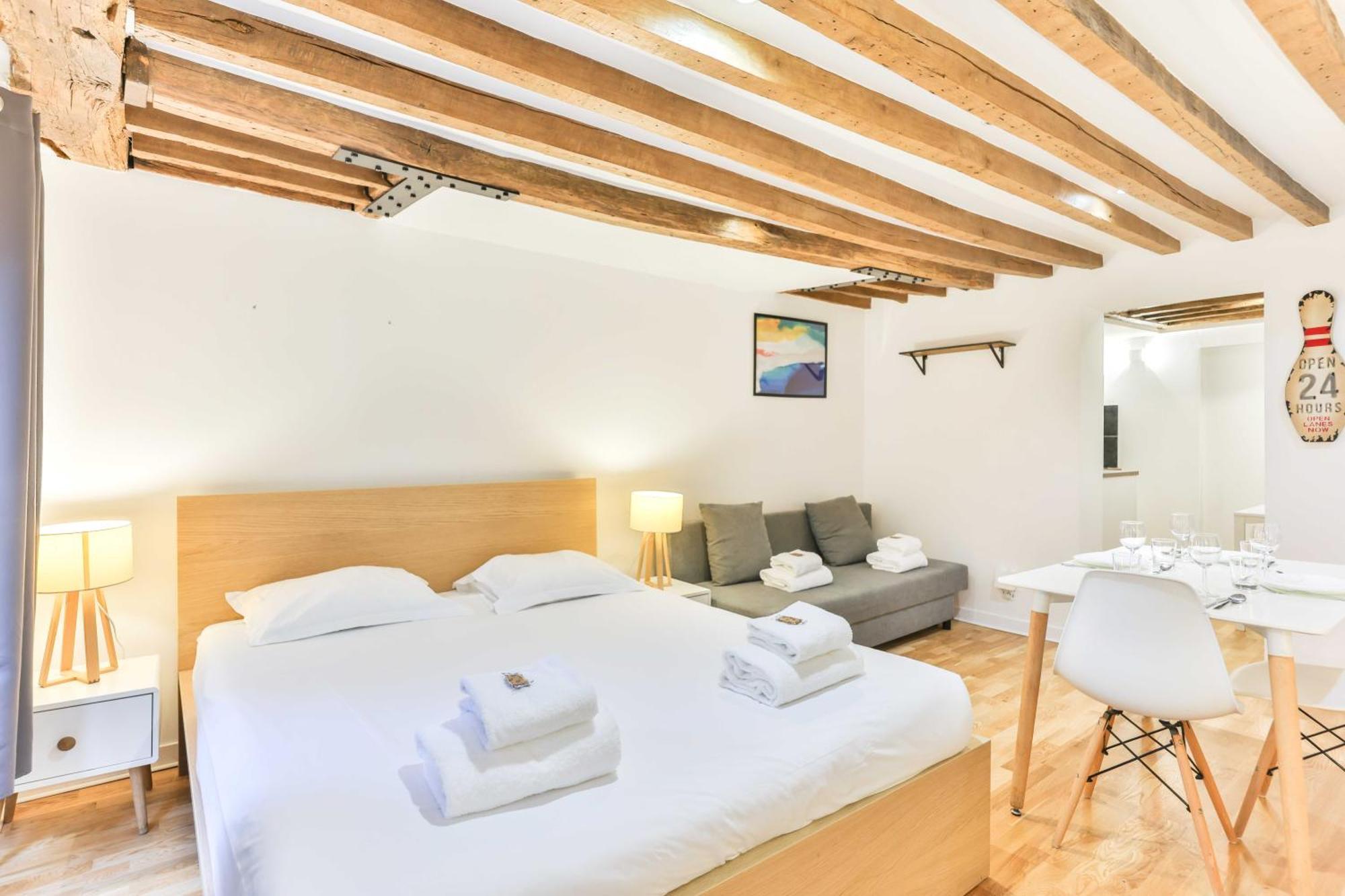 Ferienwohnung Dazzling Studio Caire Paris Exterior foto