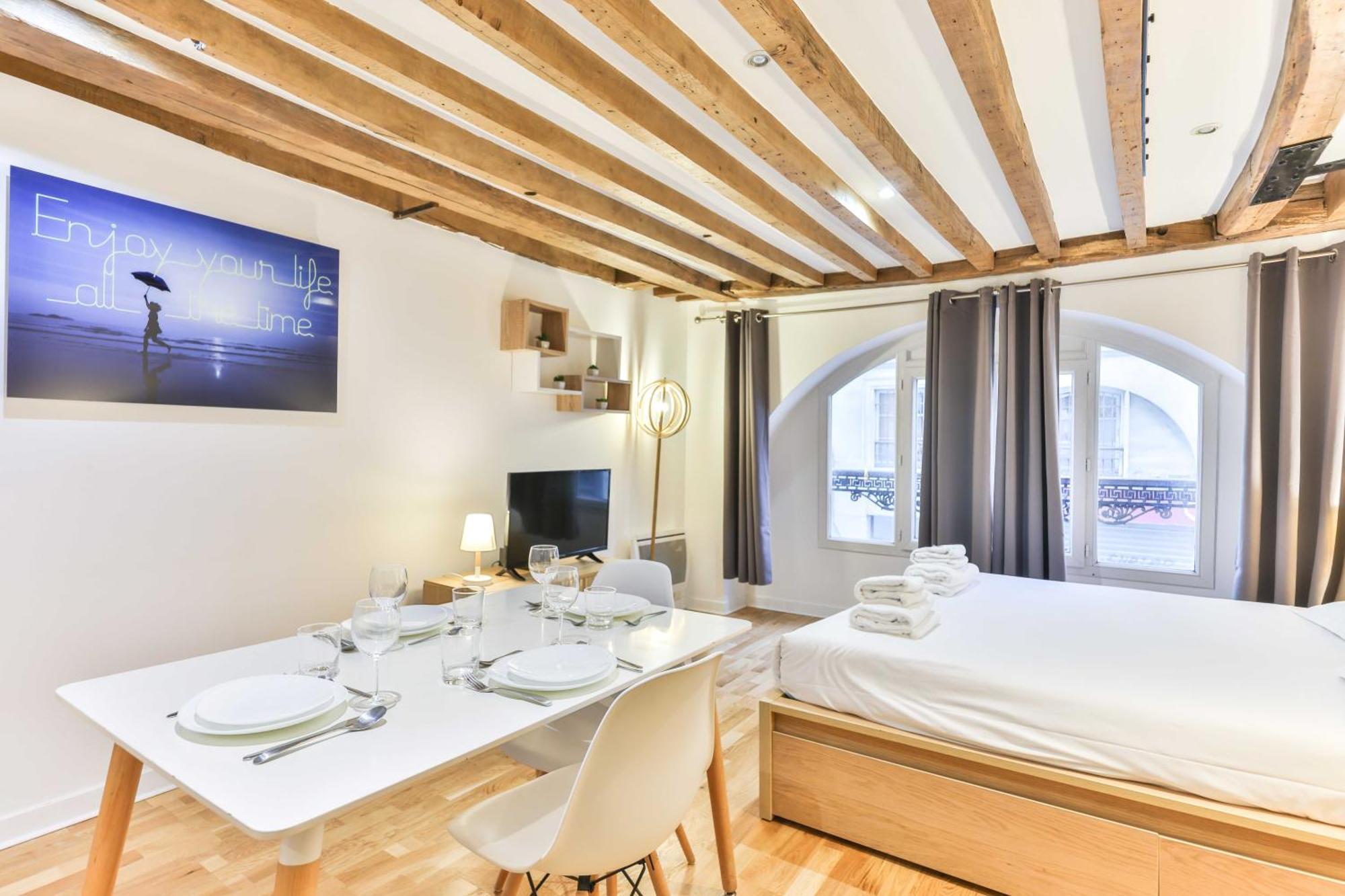 Ferienwohnung Dazzling Studio Caire Paris Exterior foto